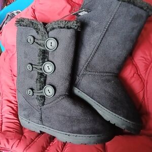 Chatz Ladies Faux Fur Lined Boot Black